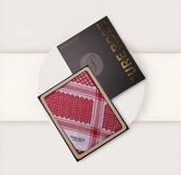 شماغ بيور روز PURE ROSE انجليزي احمر كلاسك 2025