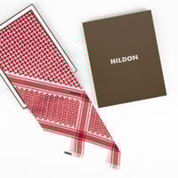 شماغ هيلدون HILDON احمر انجليزي 2022