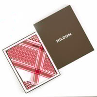 شماغ هيلدون HILDON احمر انجليزي 2022