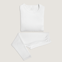 بجامة دسار فرو شتوي ابيض ( 4 قطع )