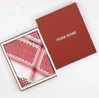 شماغ بيور روز PURE ROSE انجليزي احمر غامق