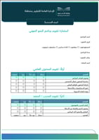 استمارة تقييم برامج النمو المهني