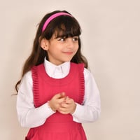 مريول باللون الفوشي بكشكشة انيقة وزم مطاطي من الجا...