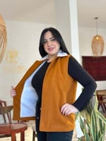 سديري جوخ زيتي غامق/وردي فاتح