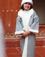 فروه شتويه للأطفال رمادي