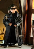 فروه شتويه للأطفال جلد اسود