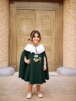 فستان اطفال اخضر ملكي