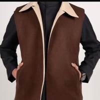 سديري جوخ ملكي لون ابيض + كحلي