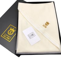 غترة لوسيل الشتوية لون كريمي سادة صوف جودة عالية ا...