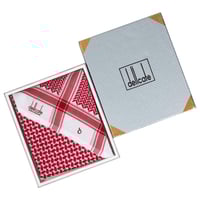 شماغ ديلكات احمر غامق انجليزي الاصدار الاخير 2024