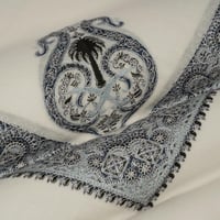 شال باشمينا ملكي خاص صوف كشميري 100% بتصميم السيفي...