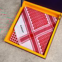 شماغ اليجنت شبابي لون احمر غامق