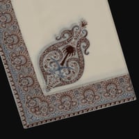 شال باشمينا ملكي خاص صوف كشميري بتصميم السيفين وال...