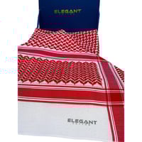 شماغ اليجنت شبابي لون احمر غامق