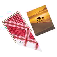 شماغ LANDSHIP لاندشوب احمر غامق شبابي انجليزي اصدا...