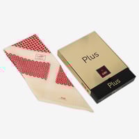 شماغ البسام بلس أحمر بيج على بيج شتوي