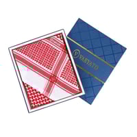 شماغ فابياتو احمر غامق انجليزي موديل 2023