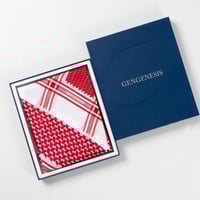 شماغ جينسينس شبابي أحمر غامق انجليزي 2025