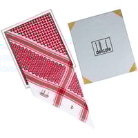 شماغ ديلكات احمر غامق انجليزي الاصدار الاخير 2024