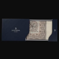 شال باشمينا ملكي خاص صوف كشميري 100% بتصميم السيفي...