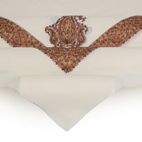 غتره كشمير الشتويه تطريز لون بني فاتح