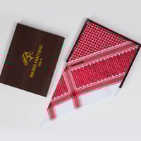 شماغ ماريو فانتينو كلاسيك أحمر غامق صناعة إيطالية...