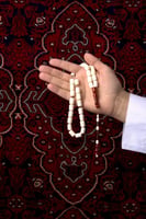 مسبحة عظم جمل مع كوك قصة برميلي 51 خرزة (M167)