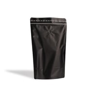 كيس قهوة أسود بسحاب ومصفاة 500 جرام (25 حبة)