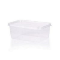 علب بلاستيك مستطيلة للمايكرويف و الثلاجة لون شفاف...