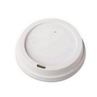 غطاء بلاستيك للأكواب الورقية لون أبيض - خيارات متع...