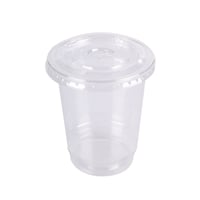 اكواب بلاستيك للعصير بغطاء مسطح مقاسات متعددة من ج...