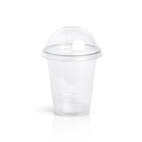 اكواب بلاستيك للعصير بغطاء قبة مقاسات متعددة من جا...