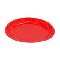 صحن ورق دائري مقاس 23سم لون احمر (18 حبة)