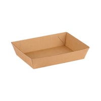 صحن ورق كرافت مقوى لتقديم الوجبات مقاس وسط (25 حبة...