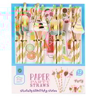 مزاز ورق شكل ايس كريم ملون (12 حبة)