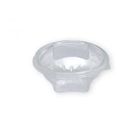 علب بلاستيك شفاف للسلطة بغطاء متصل مقاسات متعددة (...