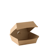 علب ورقية سميكة للبرغر لون كرافت - خيارات متعددة