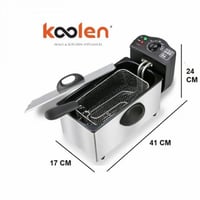 قلاية زيت كولن 3 لتر + مفرمة ستيل 3 لتر