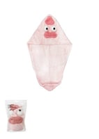 منشفة تجفيف الشعر - وردي