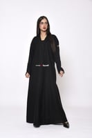 عبايه كلوش ياقه وكسره من الخلف