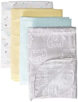 4 قطع قماش . للسرير.. للتجشؤ Elephant flannel من ا...