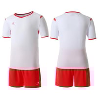 طقم كرة قدم رجالي أبيض وأحمر