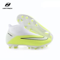 جزمة حبوب هاتريك البيضاء مع الأصفر الفاتح