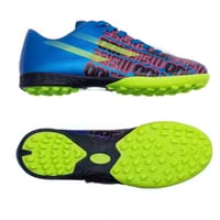جزمة كرة قدم هاتريك اللون الأزرق مع الأخضر