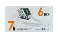 شاحن منزلي سريع 6 منافذ - BS306