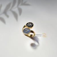 خواتم رجالي - حجرين فضه عيار 925 للنساء و الرجال -...