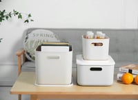 سلة تخزين بغطاء