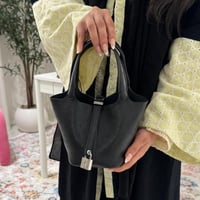 بيكوتان ميني اسود جلد نعام