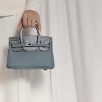 ميني بيركن ستيل كروك قفل فضي