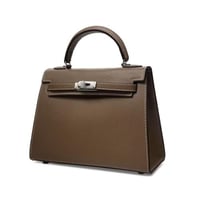 كيلي لارج كاكي قفل فضي